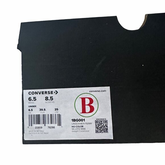 ⭐Converse Run Star Hike Hi 6.5 Mens Shoes Black Platform Canvas Sneakers 166800C - Picture 7 of 9